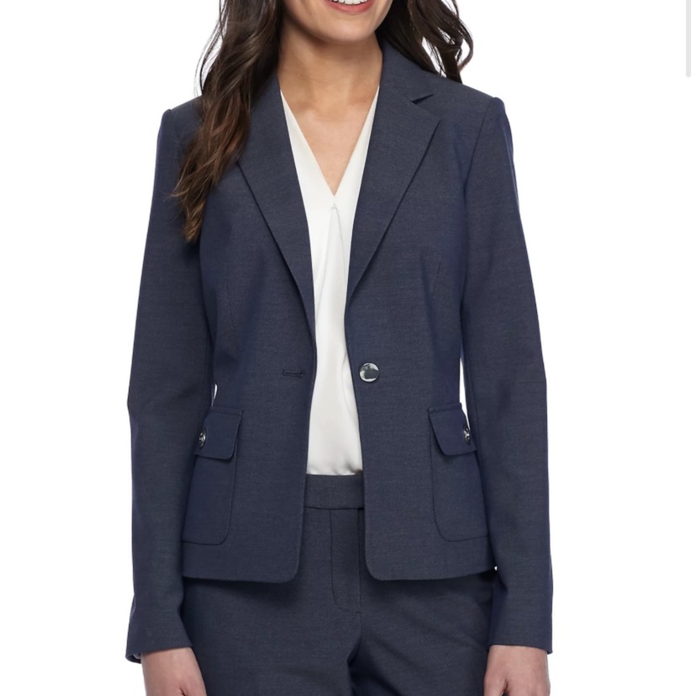 Calvin Klein Notch Collar Denim Jacket.